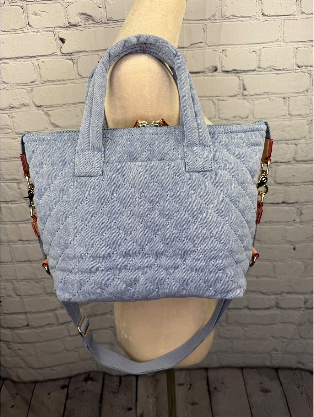 MZ Wallace True Light Denim Small Sutton Deluxe - Picture 2 of 9